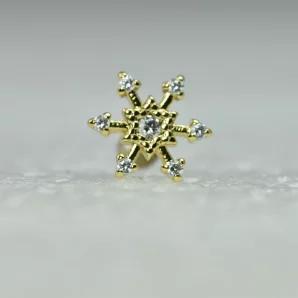 Labret avec motif flocon de neige et étoiles