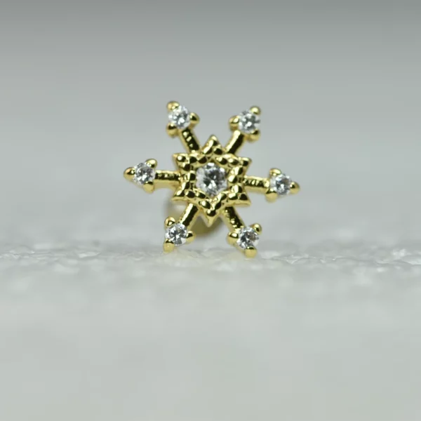 Labret avec motif flocon de neige et étoiles