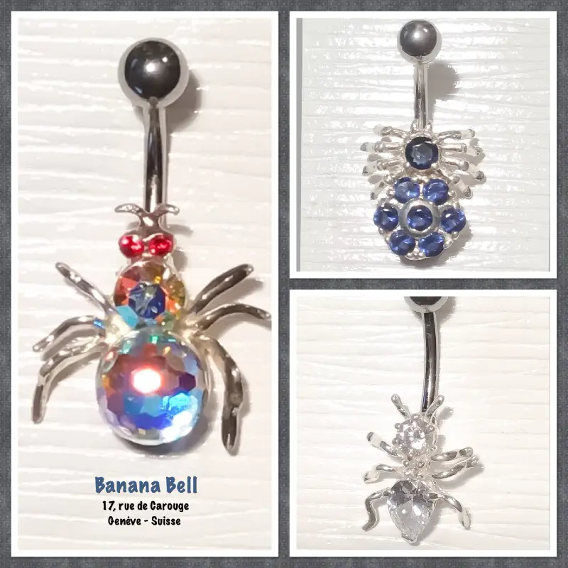 Bananes piercing nombril insectes