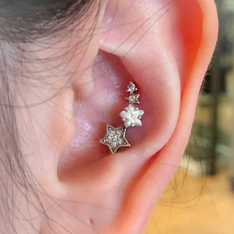 Microbarre avec motifs étoiles