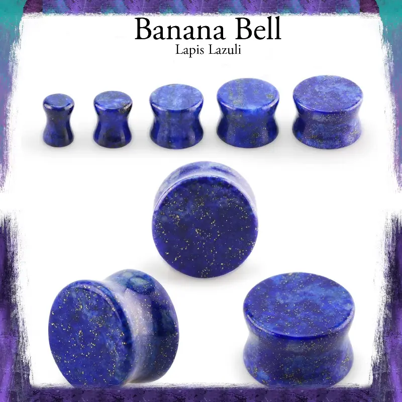 Plugs double évasés Lapis Lazuli