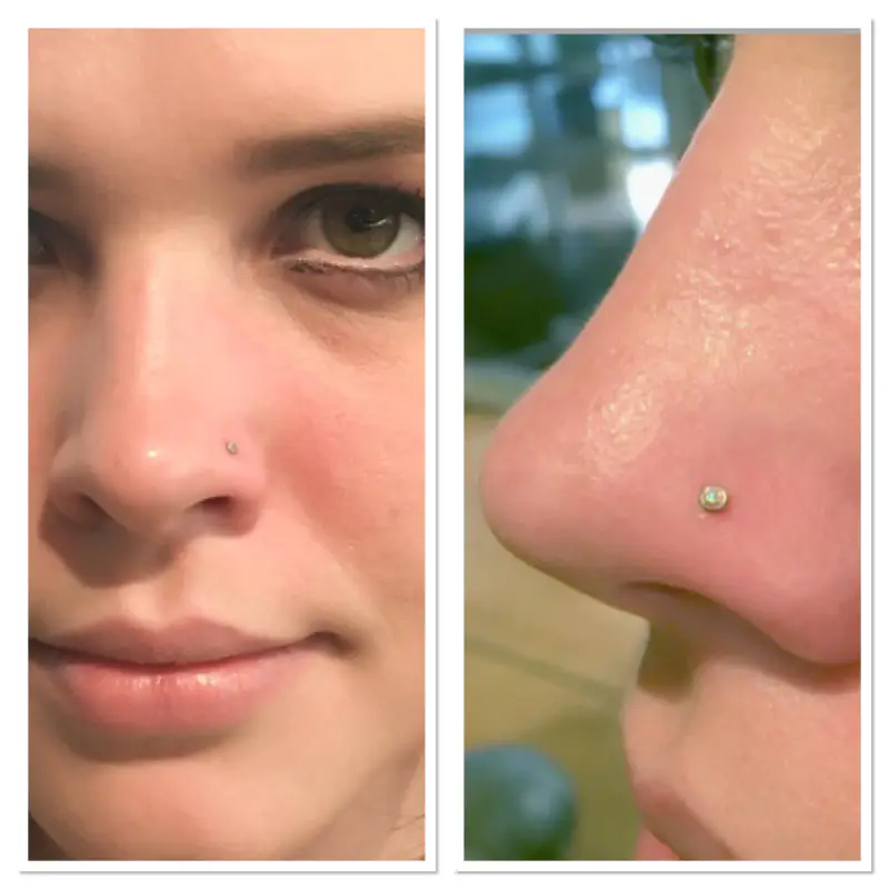 Piercing nez , studio Bananabell à Genève