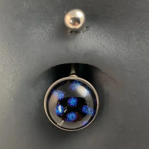 Bijou piercing nombril motif lumière disco