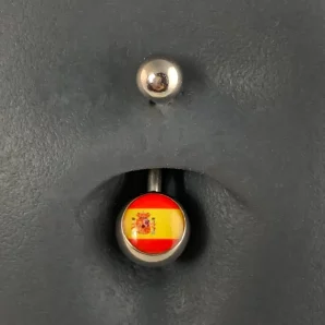 Piercing nombril simple drapeau Espagne