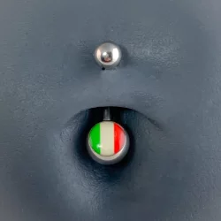 piercing nombril drapeaux italie 1