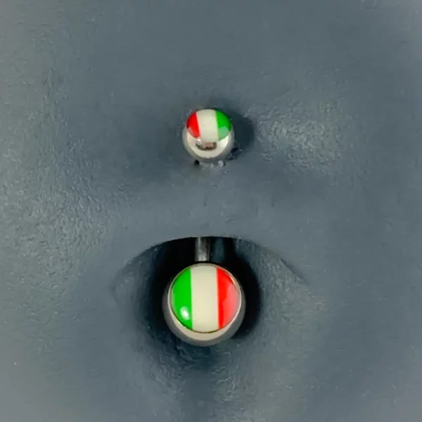 piercing nombril drapeaux italie 2