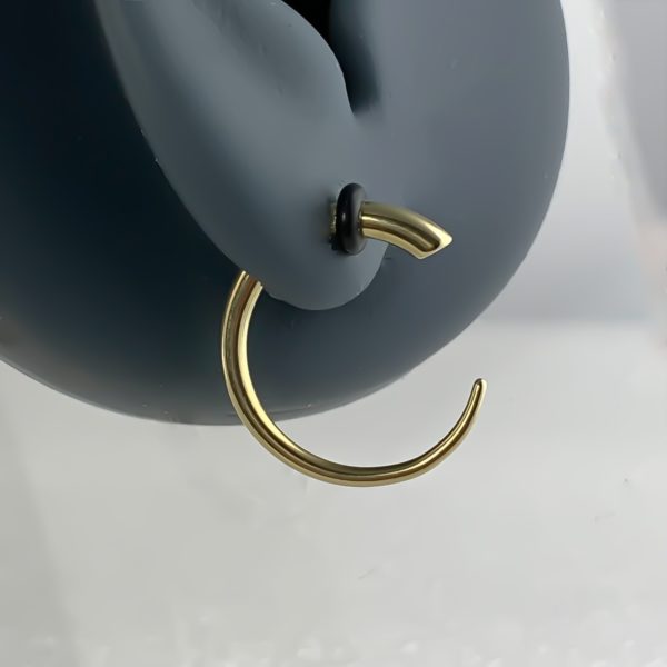 Piercing Lobe Ecarté GoldSteel